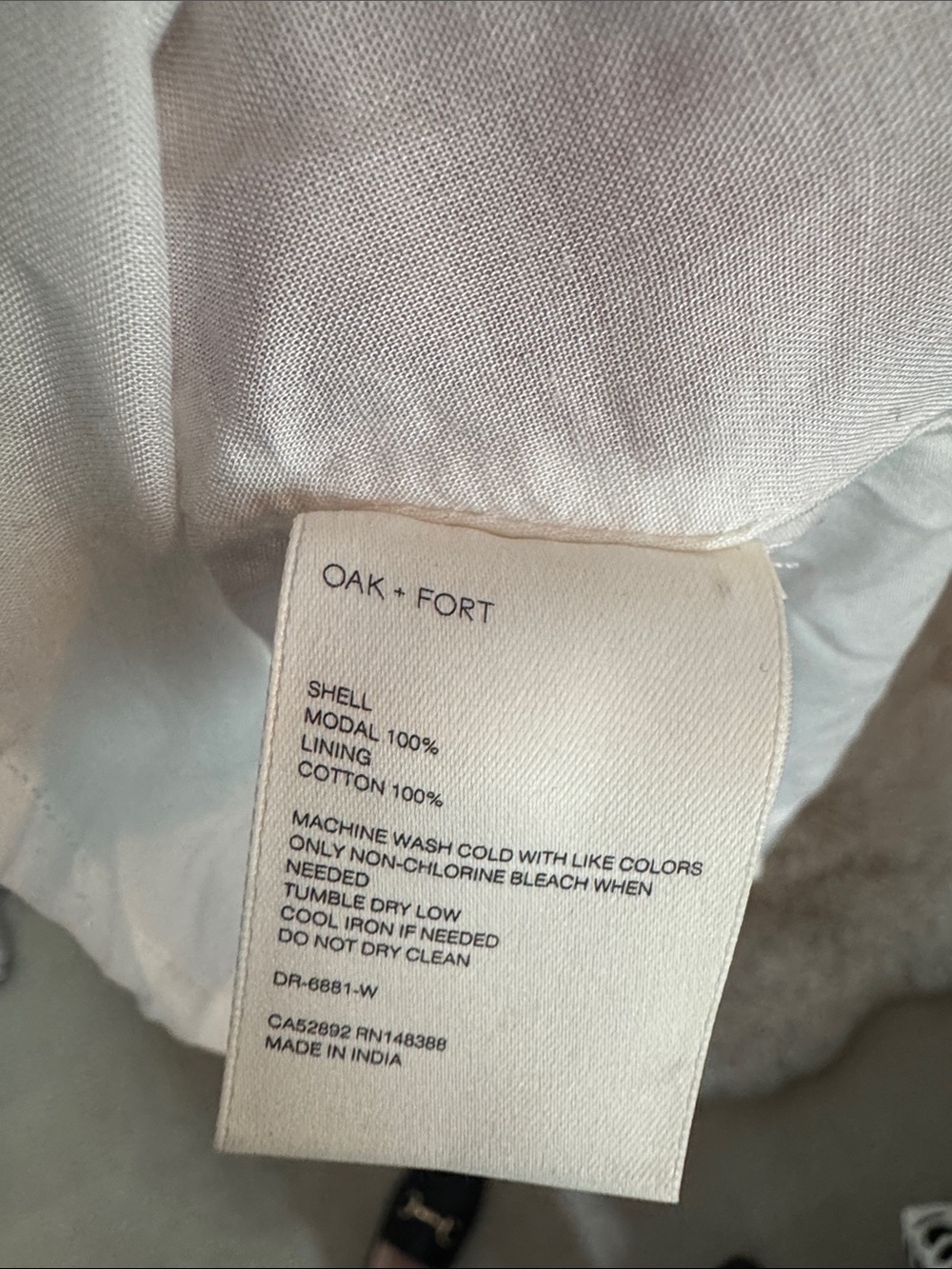 Oak + Fort Cream Puff Sleeve Midi Dress NWT | Medium - Picture 9 of 10